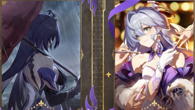 Honkai: Star Rail art of Acheron and Robin.